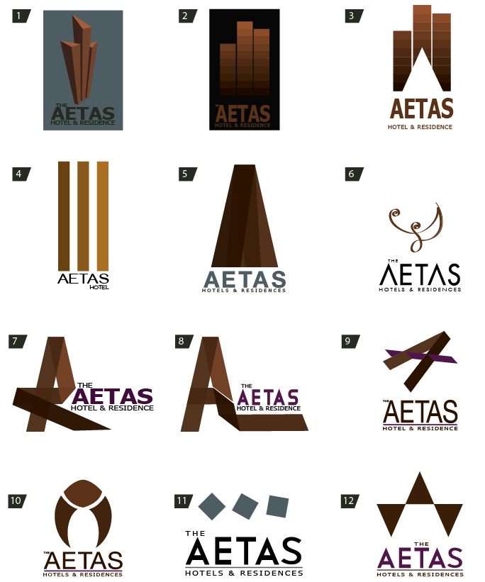 hotel logo. Logo Design: Aetas Hotel